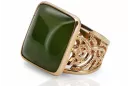 Russian rose Soviet pink USSR red 585 583 gold amber ring vrab004