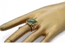 Rose russe rose soviétique rouge 585 583 or amber ring vrab004