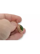 Russian rose Soviet gold vintage antique Amber earrings