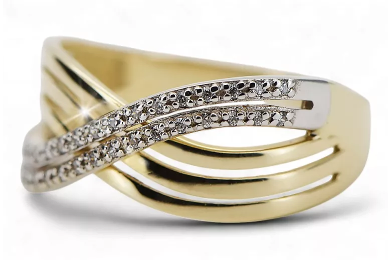 Inel vintage rusesc sovietic roz roz 14k 585 vrn001