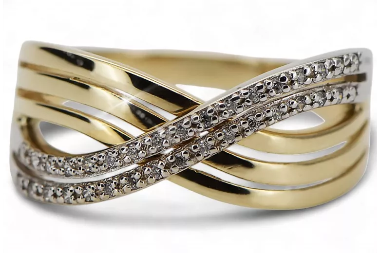 Inel vintage rusesc sovietic roz roz 14k 585 vrn001