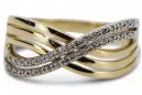 Rose soviétique russe rose 14k 585 bague vintage en or vrn001