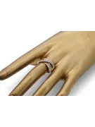 Russian Soviet rose pink 14k 585 gold Vintage ring vrn001