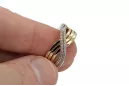 Russian Soviet rose pink 14k 585 gold Vintage ring vrn001