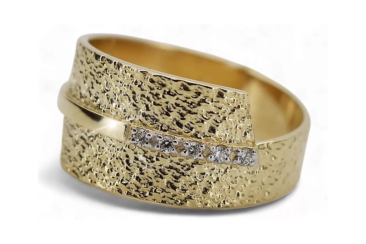 Ρωσική σοβιετική τριαντάφυλλα ροζ 14k 585 χρυσό vintage δαχτυλίδι vrn001