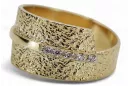 Rose soviétique russe rose 14k 585 bague vintage en or vrn001