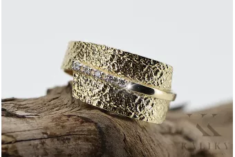 Rusijos sovietinė rožinė rožinė 14k 585 aukso derliaus žiedas vrn001