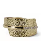 Rose soviétique russe rose 14k 585 bague vintage en or vrn001