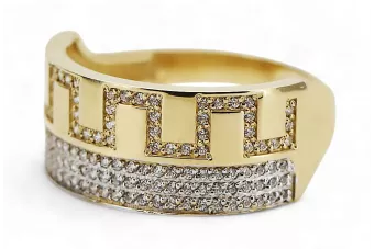 الروسية السوفيتية ارتفع الوردي 14k 585 الذهب خمر الدائري VRN001