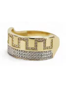 Ruso soviético rosa rosa 14k 585 oro Vintage anillo vrn001