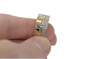 Российская советская роза розовый 14k 585 золотая старинное кольцо VRN001