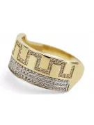 Ruso soviético rosa rosa 14k 585 oro Vintage anillo vrn001