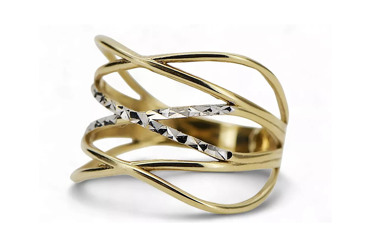 Inel vintage rusesc sovietic roz roz 14k 585 vrn001