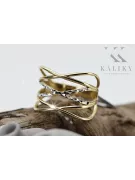 Ruso soviético rosa rosa 14k 585 oro Vintage anillo vrn001