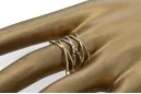 Russian Soviet rose pink 14k 585 gold Vintage ring vrn001