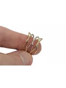 Russian Soviet rose pink 14k 585 gold Vintage ring vrn001