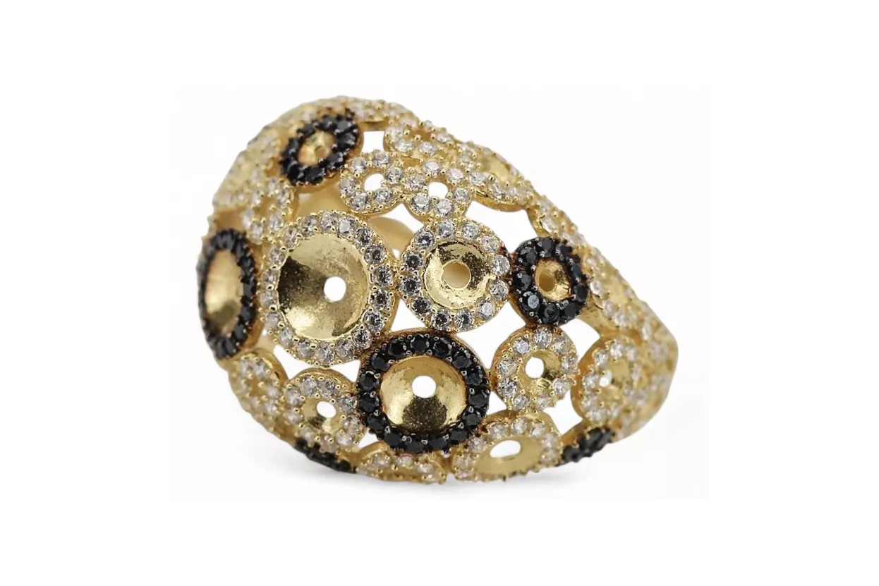 Inel vintage rusesc sovietic roz roz 14k 585 vrn001