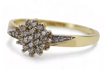 Російська рада Рожева рожева 14k 585 золота старовинне кільце Vrn001