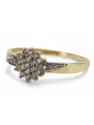 Ruso soviético rosa rosa 14k 585 oro Vintage anillo vrn001