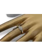 Ruso soviético rosa rosa 14k 585 oro Vintage anillo vrn001