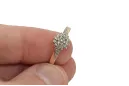 Russian Soviet rose pink 14k 585 gold Vintage ring vrn001