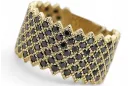 Russian Soviet rose pink 14k 585 gold Vintage ring vrn001