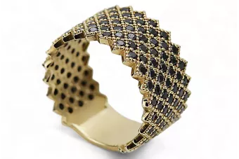 الروسية السوفيتية ارتفع الوردي 14k 585 الذهب خمر الدائري VRN001