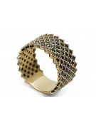 Ruso soviético rosa rosa 14k 585 oro Vintage anillo vrn001
