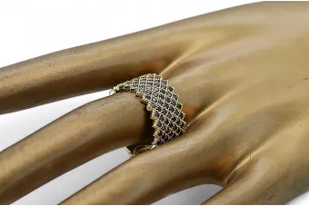 Российская советская роза розовый 14k 585 золотая старинное кольцо VRN001