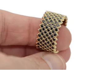 Российская советская роза розовый 14k 585 золотая старинное кольцо VRN001