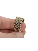 Ruso soviético rosa rosa 14k 585 oro Vintage anillo vrn001