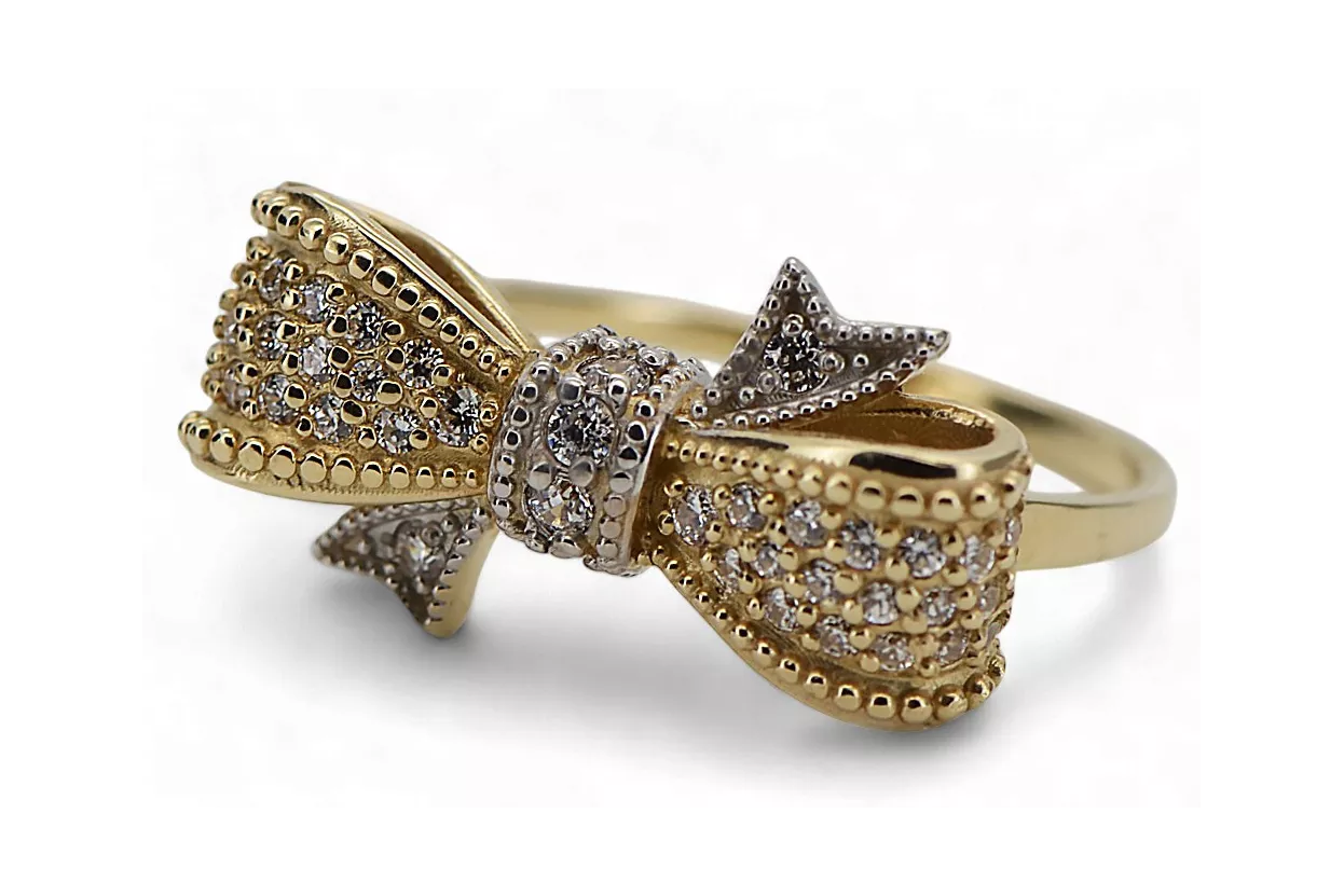 Russian Soviet rose pink 14k 585 gold Vintage ring vrn001