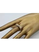 Russian Soviet rose pink 14k 585 gold Vintage ring vrn001