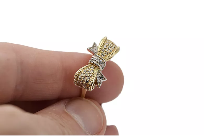 Russian Soviet rose pink 14k 585 gold Vintage ring vrn001