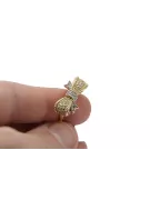 Russian Soviet rose pink 14k 585 gold Vintage ring vrn001