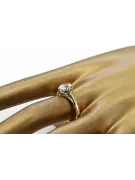 Ruso soviético rosa rosa 14k 585 oro anillo vintage vrn001