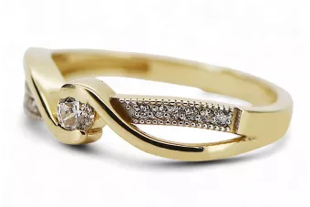 Rusijos sovietinė rožinė rožinė 14k 585 aukso derliaus žiedas vrn001