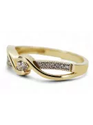 Rose soviétique russe rose 14k 585 bague vintage en or vrn001