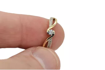 Російська рада Рожева рожева 14k 585 золота старовинне кільце Vrn001