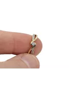 Rose soviétique russe rose 14k 585 bague vintage en or vrn001