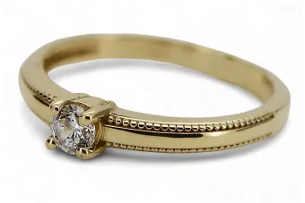 Російська рада Рожева рожева 14k 585 золота старовинне кільце Vrn001