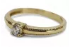 Yellow 14k 585 gold Fantazy zircon lady ring crc021y