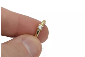 Російська рада Рожева рожева 14k 585 золота старовинне кільце Vrn001