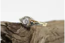 Rose soviétique russe rose 14k 585 bague vintage en or vrn001