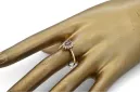 Российская советская роза розовый 14k 585 золотая старинное кольцо VRN001