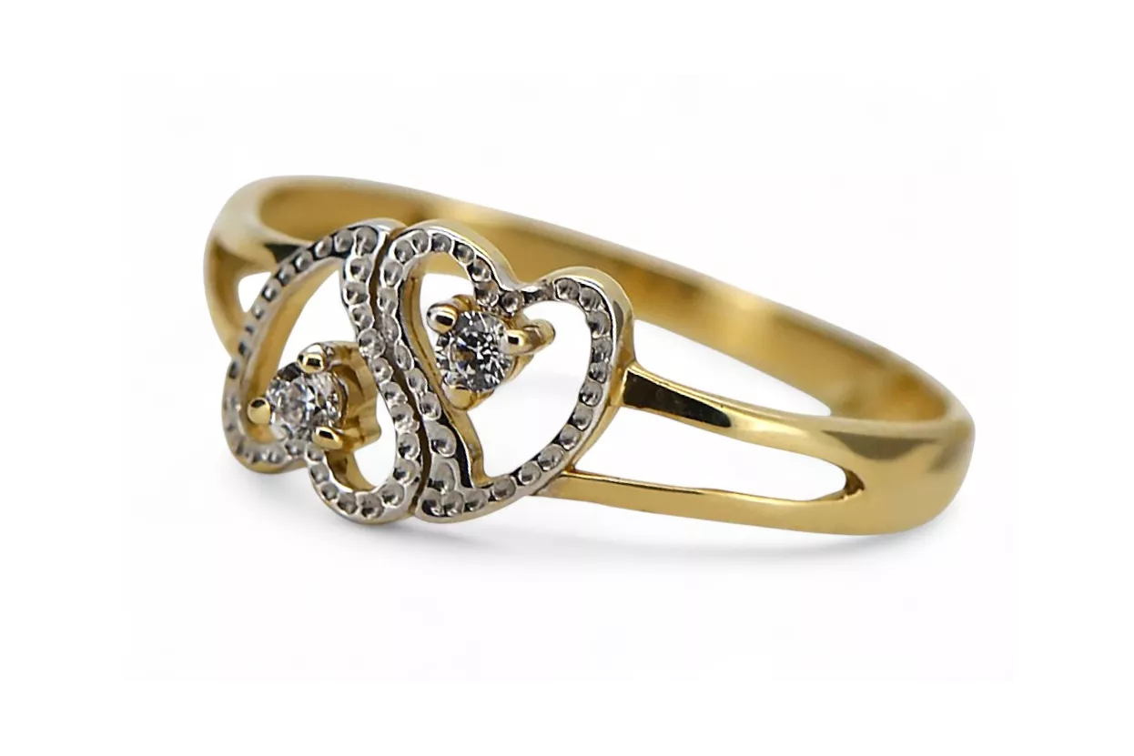 Ruso soviético rosa rosa 14k 585 oro Vintage anillo vrn001