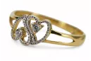 Ruso soviético rosa rosa 14k 585 oro Vintage anillo vrn001