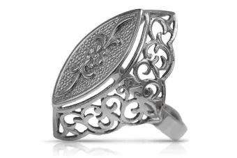 Ruso soviético rosa rosa 14k 585 oro vintage anillo VRN016