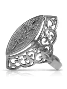 Ruso soviético rosa rosa 14k 585 oro vintage anillo VRN016