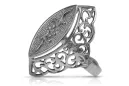 Ruso soviético rosa rosa 14k 585 oro vintage anillo VRN016